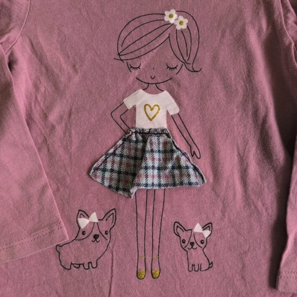 first impressions graphic top & plaid leggings matching outfit set 12 months - Picture 4 of 10